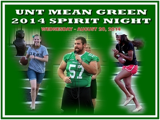 UNT Football  2014 Mean Green Spirit Night -- Aug.