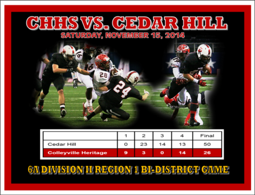 CHHS vs. Cedar Hill Playoff Game